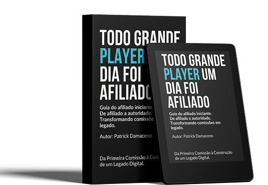 EBOOK PATRCIK DAMACENO Imagem ilustrando estratégias de como ganhar dinheiro na internet utilizando marketing digital, afiliados e vendas online.